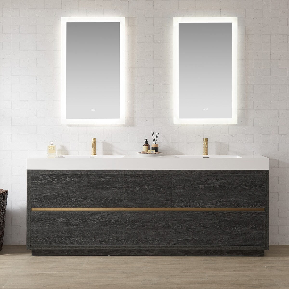 Huesca Bath Vanity with Composite Integral Sink Top without Mirror