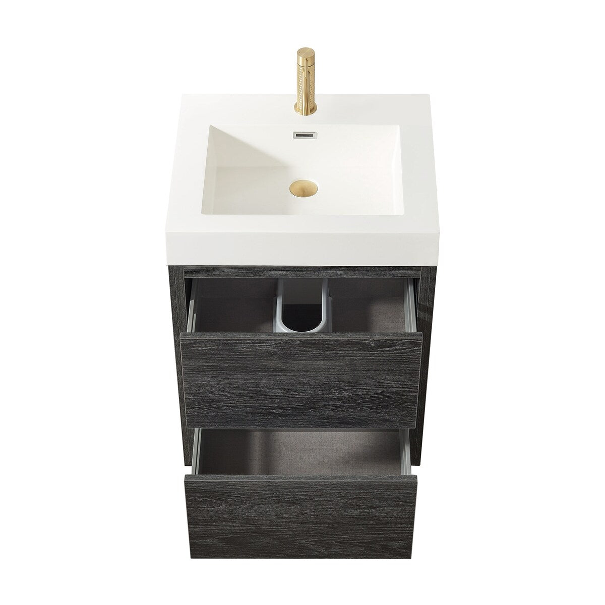 Huesca Bath Vanity with Composite Integral Sink Top without Mirror