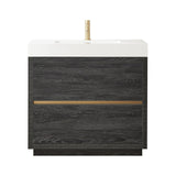 Huesca Bath Vanity with Composite Integral Sink Top without Mirror