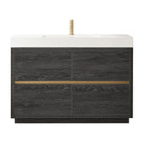 Huesca Bath Vanity with Composite Integral Sink Top without Mirror