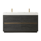 Huesca Bath Vanity with Composite Integral Sink Top without Mirror