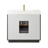 Huesca Bath Vanity with Composite Integral Sink Top without Mirror
