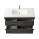 Huesca Bath Vanity with Composite Integral Sink Top without Mirror