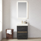 Huesca Bath Vanity with Composite Integral Sink Top without Mirror