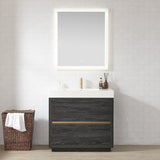 Huesca Bath Vanity with Composite Integral Sink Top without Mirror