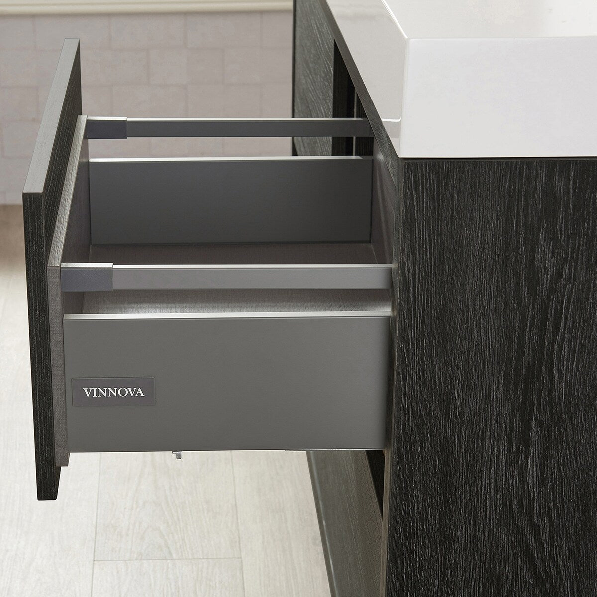 Huesca Bath Vanity with Composite Integral Sink Top without Mirror