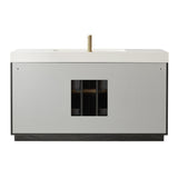 Huesca Bath Vanity with Composite Integral Sink Top without Mirror