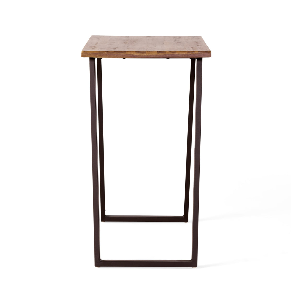 Huettl Acacia Wood and Iron Bar Table by Christopher Knight Home