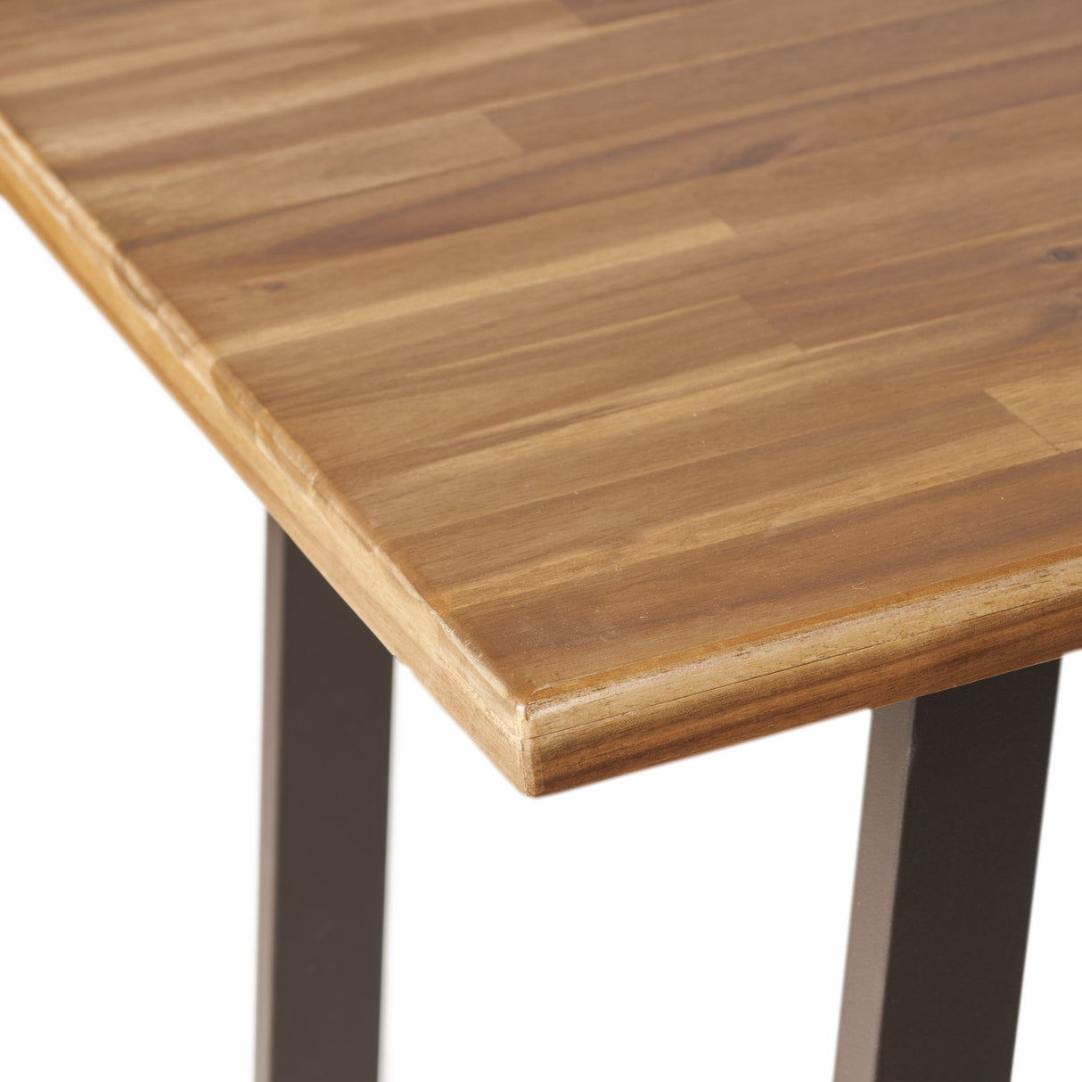 Huettl Acacia Wood and Iron Bar Table by Christopher Knight Home