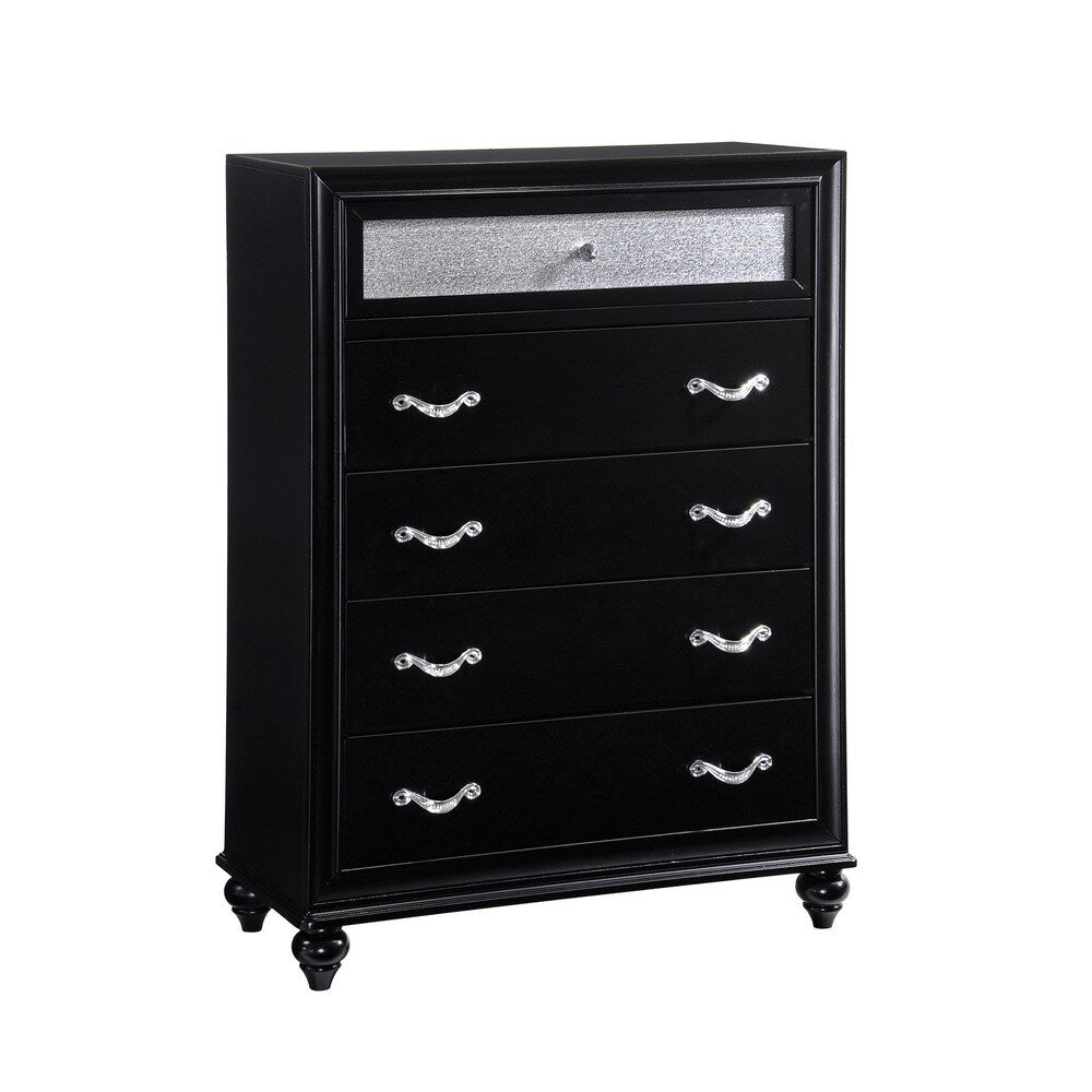 Hughes Allura 6-piece Bedroom Set with Bed, 2 Nightstands, Dresser, Mirror, and Chest