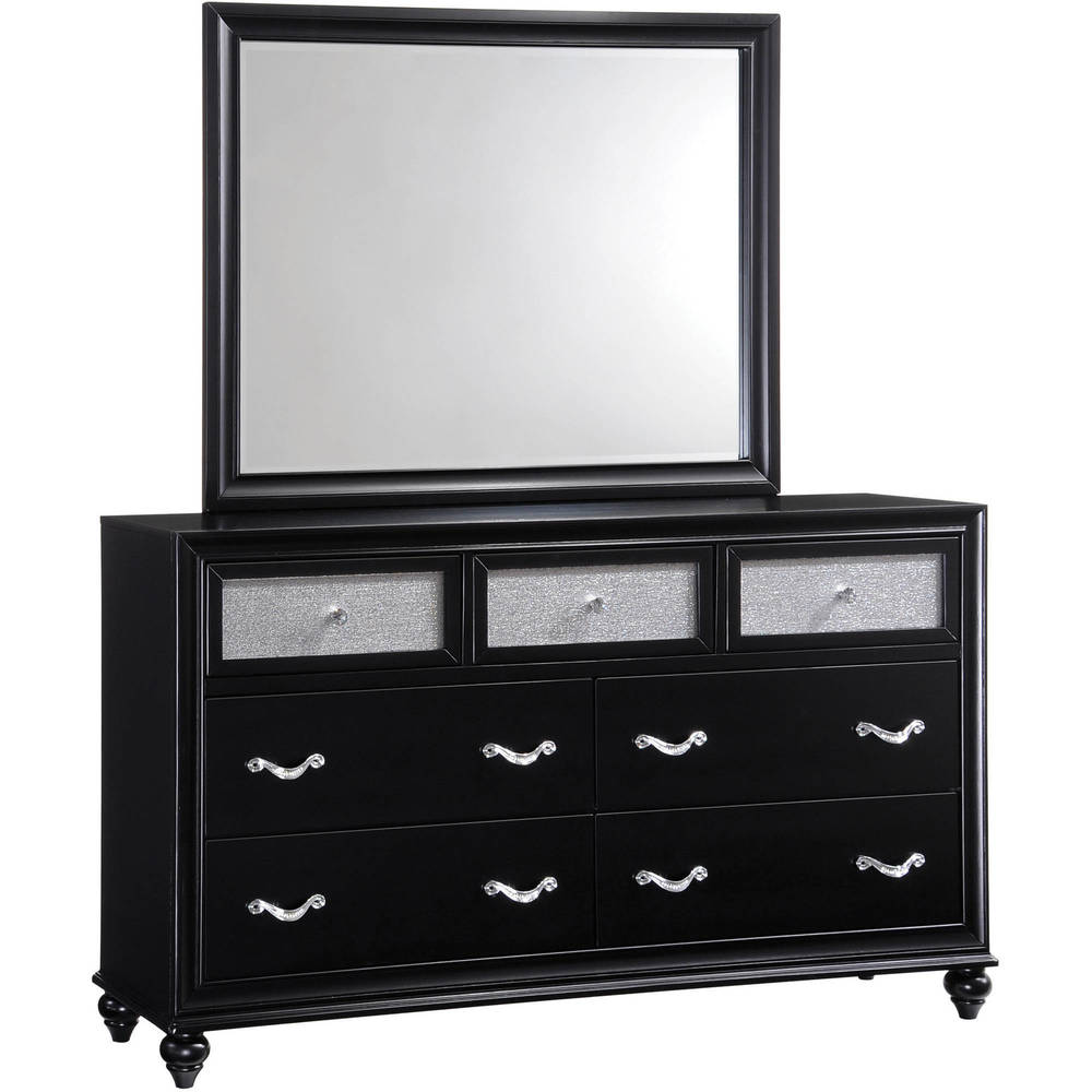 Hughes Allura 6-piece Bedroom Set with Bed, 2 Nightstands, Dresser, Mirror, and Chest