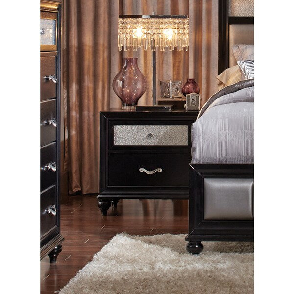 Hughes Allura 6-piece Bedroom Set with Bed, 2 Nightstands, Dresser, Mirror, and Chest