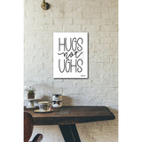 Hugs Not Ughs 16x20 Gallery Wrapped Stretched Canvas