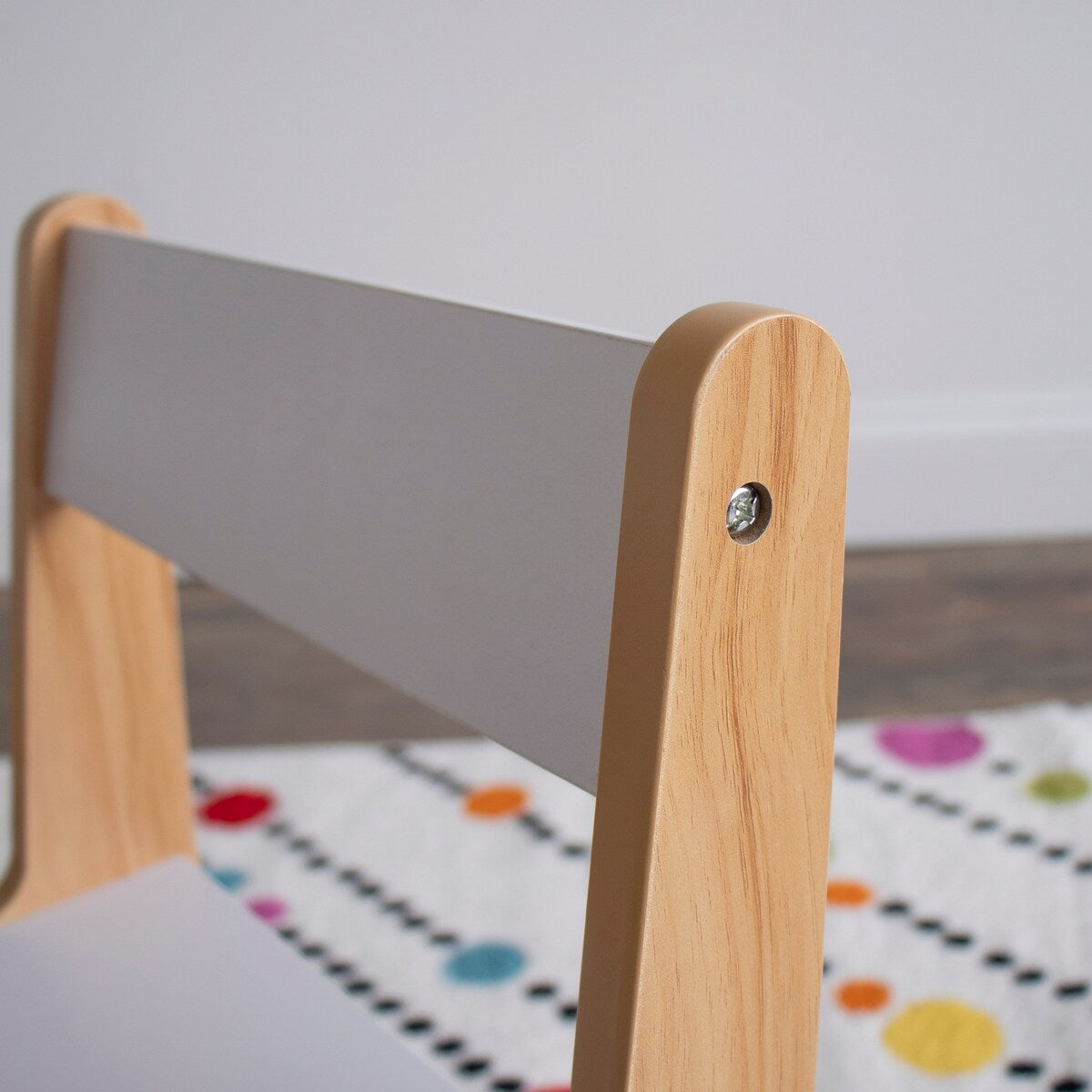 Humble Crew Modern Wood Kids Table and 4 Chairs Set