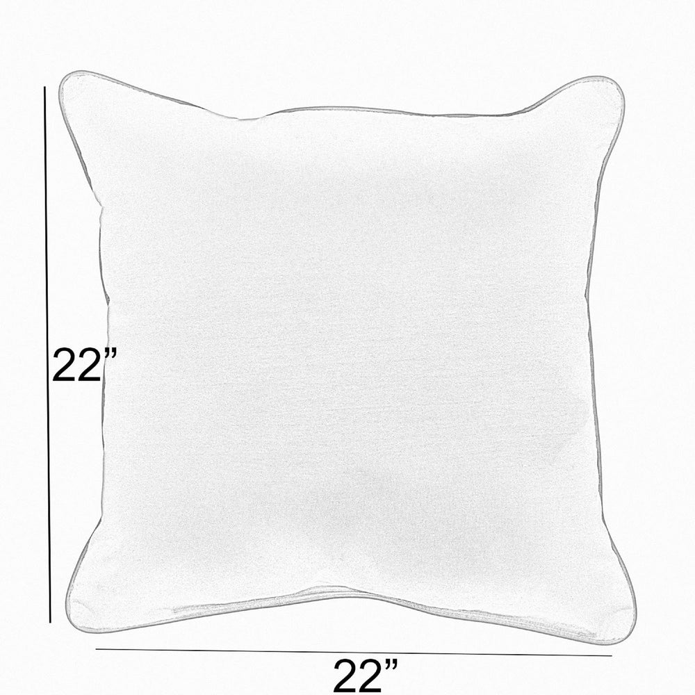 Sorra Home Black Buffalo Plaid Outdoor Square Pillow (Set of 2)