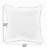 Sorra Home Black Buffalo Plaid Outdoor Square Pillow (Set of 2)