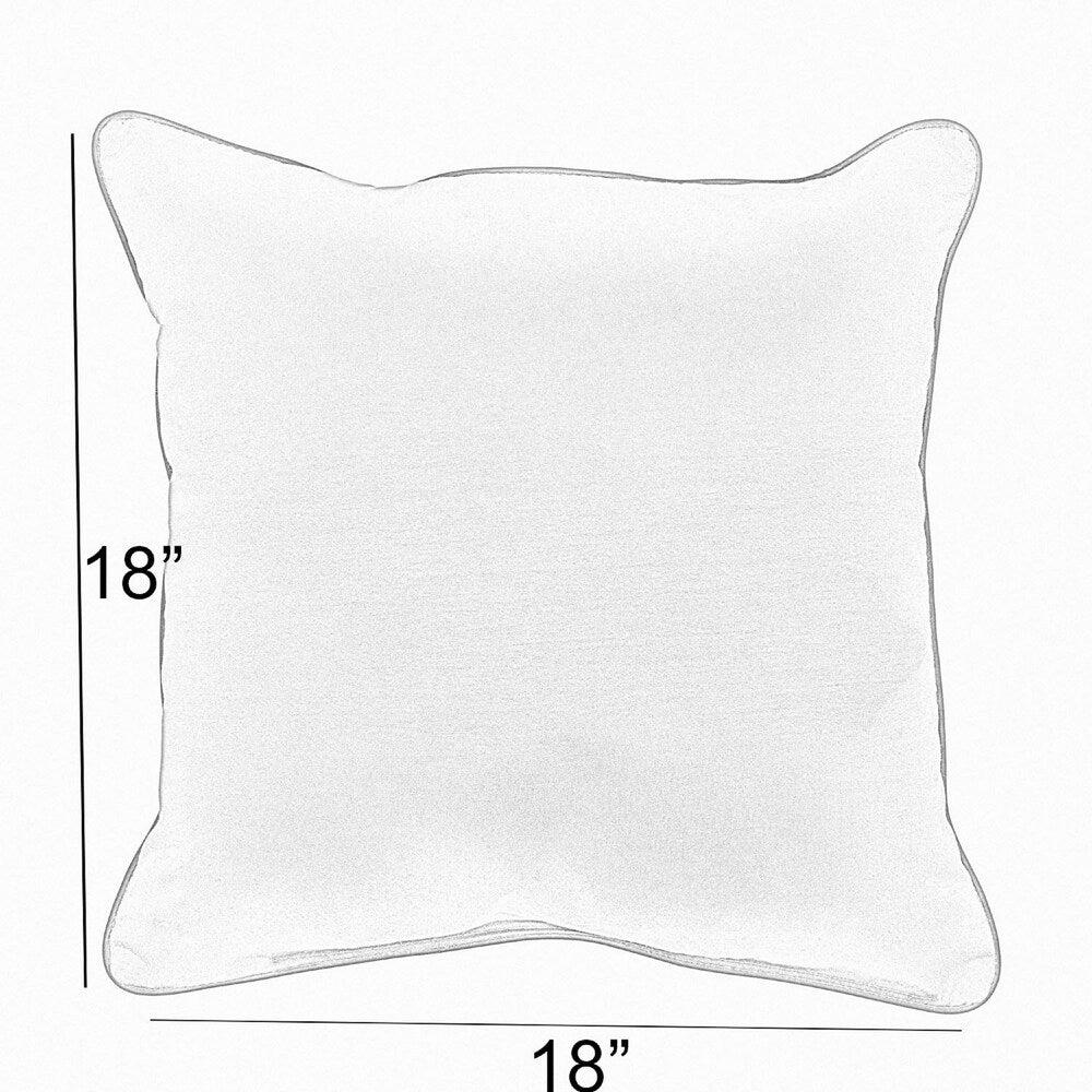 Sorra Home Black Buffalo Plaid Outdoor Square Pillow (Set of 2)