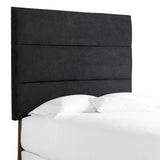 Humble + Haute Hereford Full Size Black Suede Upholstered Headboard