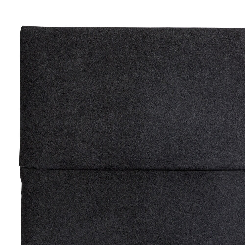 Humble + Haute Hereford Full Size Black Suede Upholstered Headboard