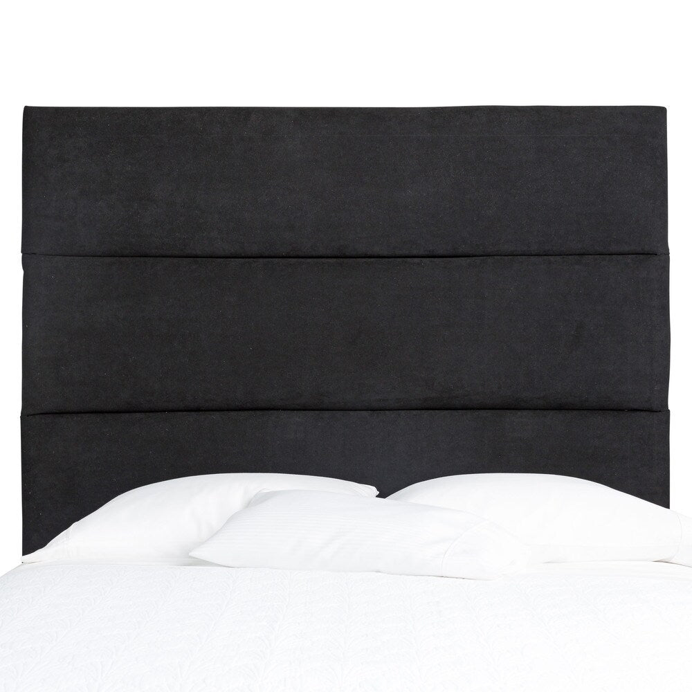 Humble + Haute Hereford Full Size Black Suede Upholstered Headboard