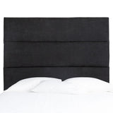 Humble + Haute Hereford Full Size Black Suede Upholstered Headboard