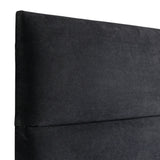 Humble + Haute Hereford Full Size Black Suede Upholstered Headboard
