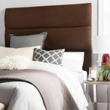 Humble + Haute Hereford Chocolate Suede Upholstered Headboard