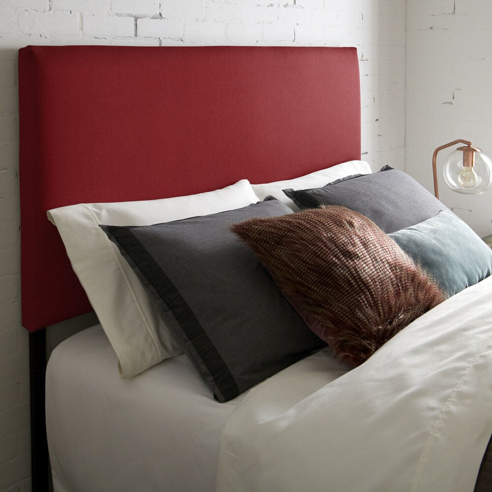 Sorra Home Kalix Full Size Burgundy Upholstered Headboard