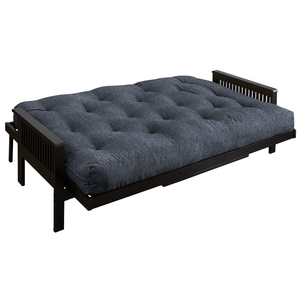 TruPedic Queen Textured Blue Grey 10-inch Futon Mattress