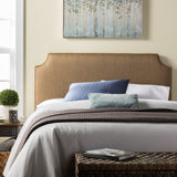 Humble + Haute Raleigh King Size Golden Brown Upholstered Headboard
