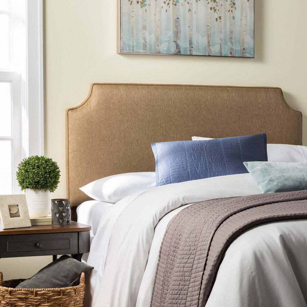 Humble + Haute Raleigh King Size Golden Brown Upholstered Headboard