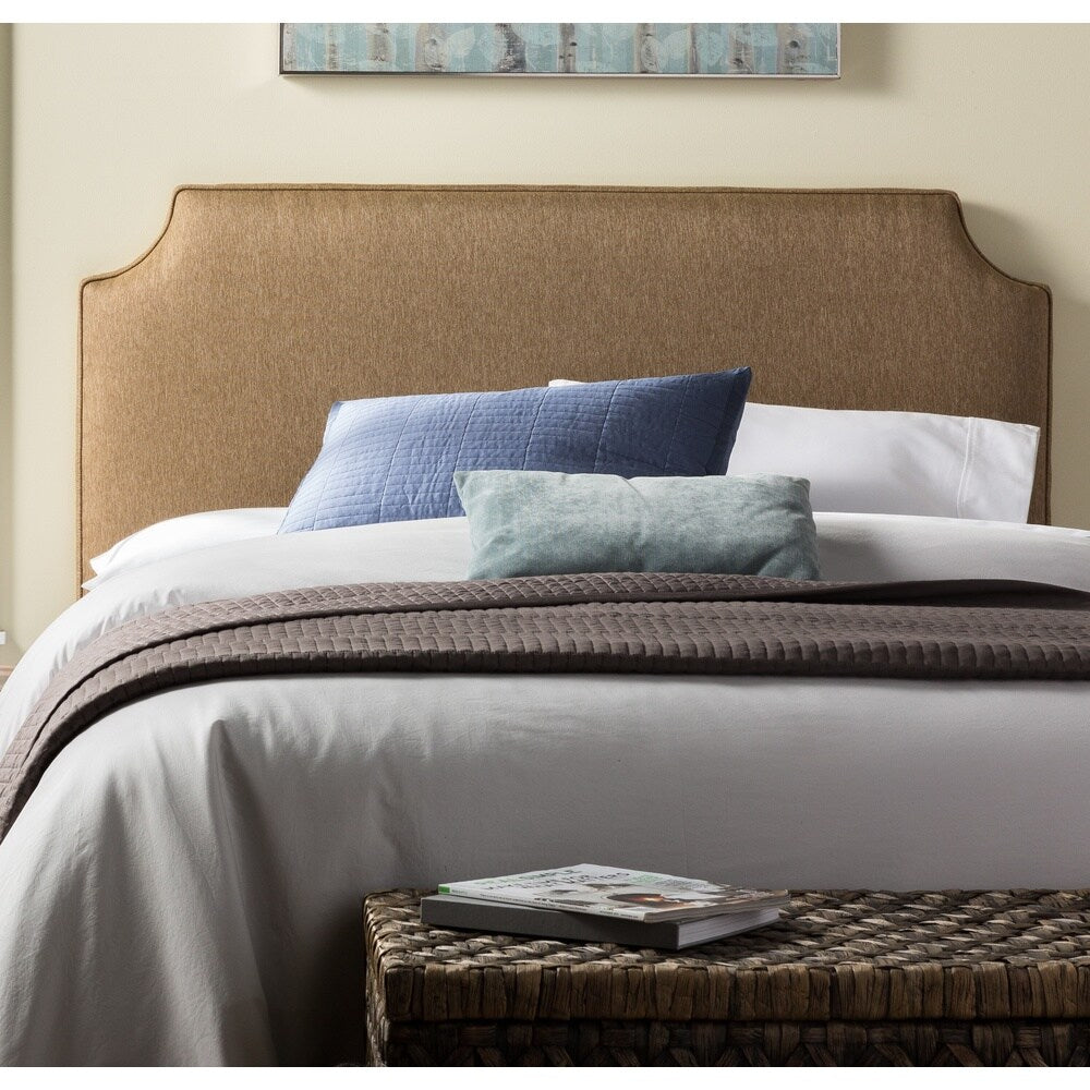 Humble + Haute Raleigh King Size Golden Brown Upholstered Headboard
