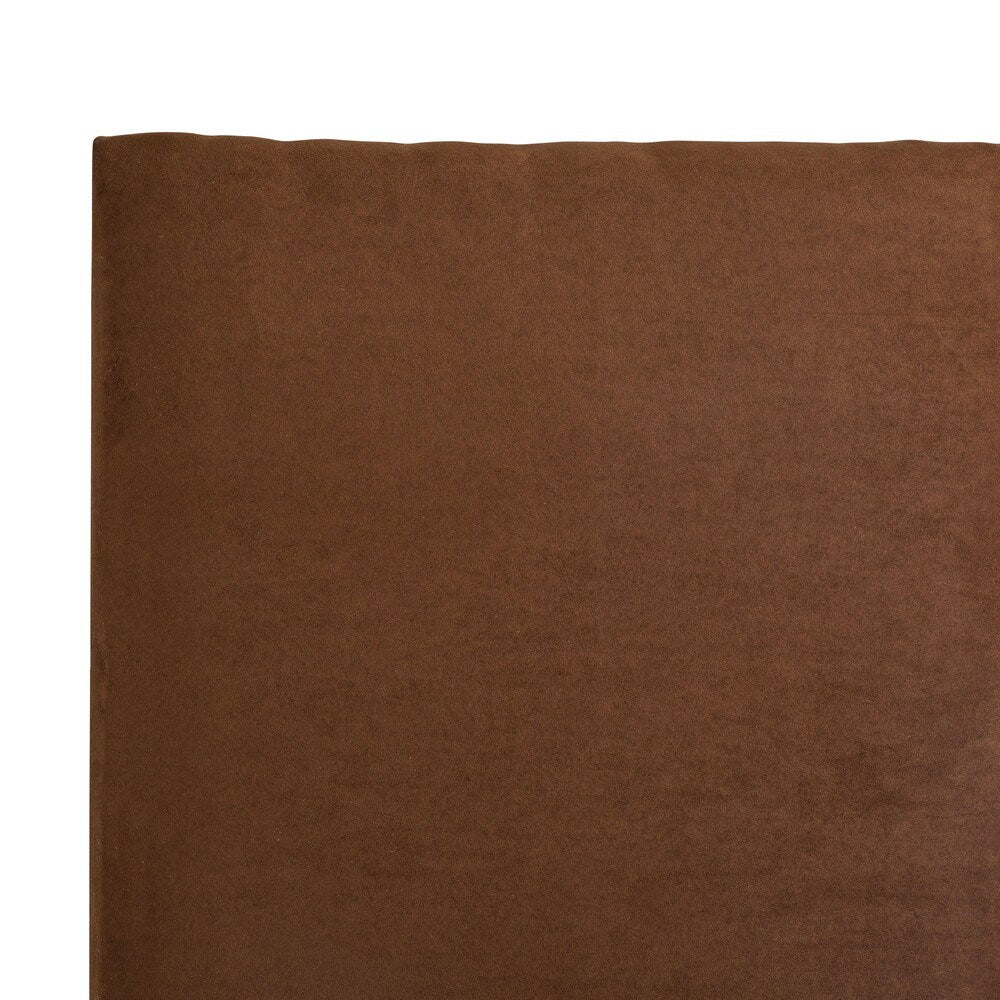Humble + Haute Victoria Queen Size Chocolate Suede Upholstered Headboard