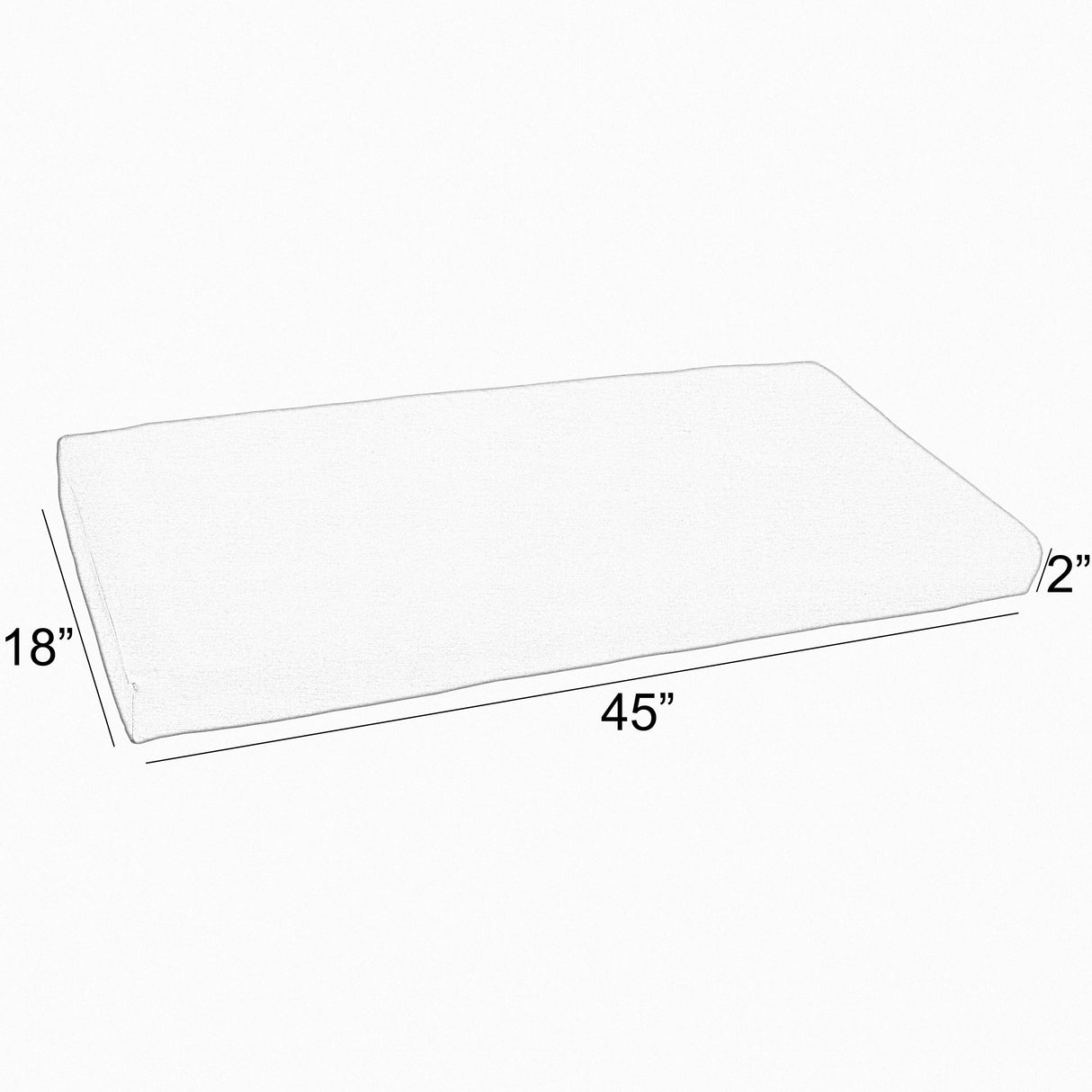 Sorra Home Gardenia Seaglass Floral Indoor/Outdoor Bench Cushion