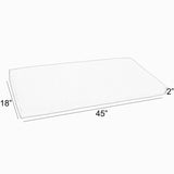 Sorra Home Gardenia Seaglass Floral Indoor/Outdoor Bench Cushion