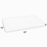 Sorra Home Gardenia Seaglass Floral Indoor/Outdoor Bench Cushion