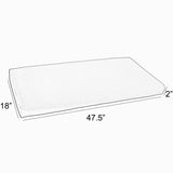 Sorra Home Gardenia Seaglass Floral Indoor/Outdoor Bench Cushion
