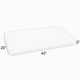Sorra Home Gardenia Seaglass Floral Indoor/Outdoor Bench Cushion