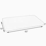 Sorra Home Gardenia Seaglass Floral Indoor/Outdoor Bench Cushion