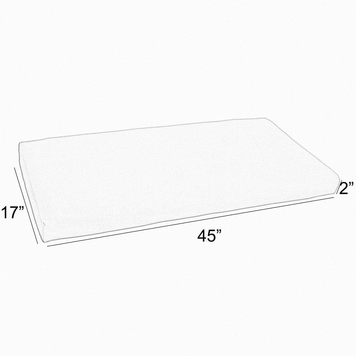Sorra Home Gardenia Seaglass Floral Indoor/Outdoor Bench Cushion
