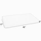 Sorra Home Gardenia Seaglass Floral Indoor/Outdoor Bench Cushion