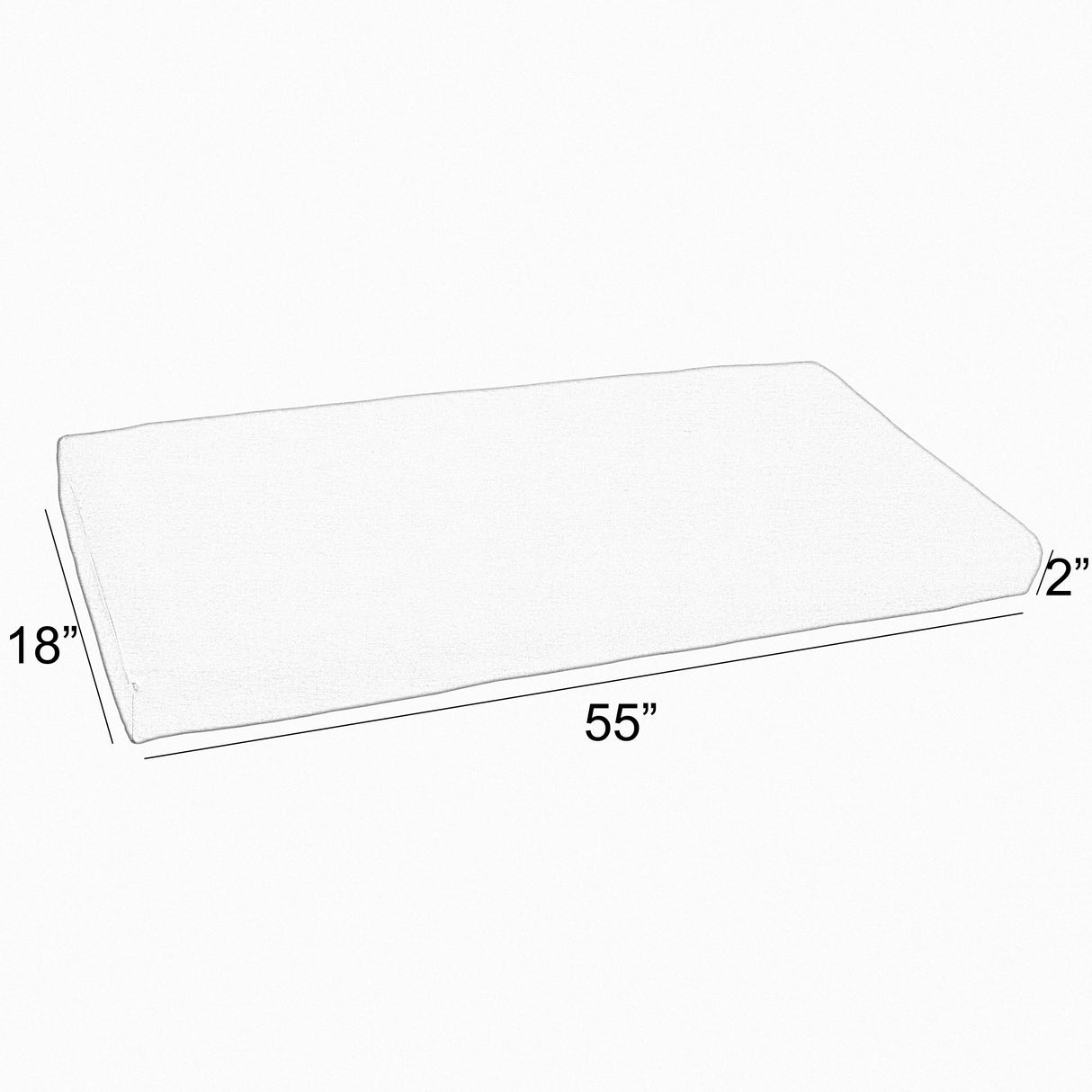 Sorra Home Gardenia Seaglass Floral Indoor/Outdoor Bench Cushion
