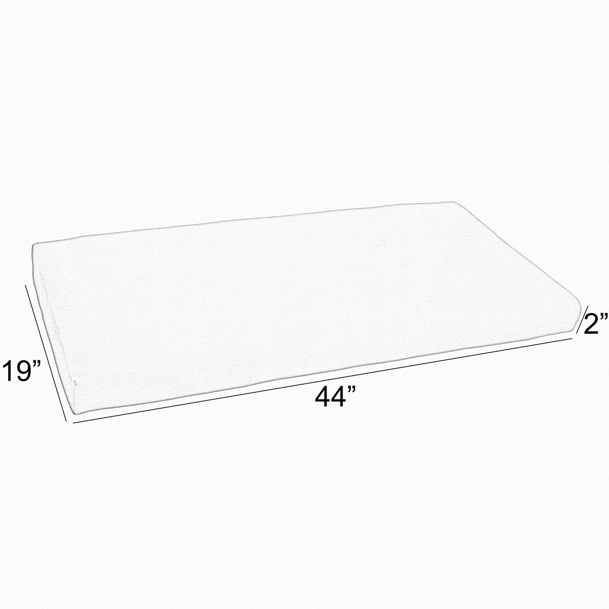 Sorra Home Gardenia Seaglass Floral Indoor/Outdoor Bench Cushion