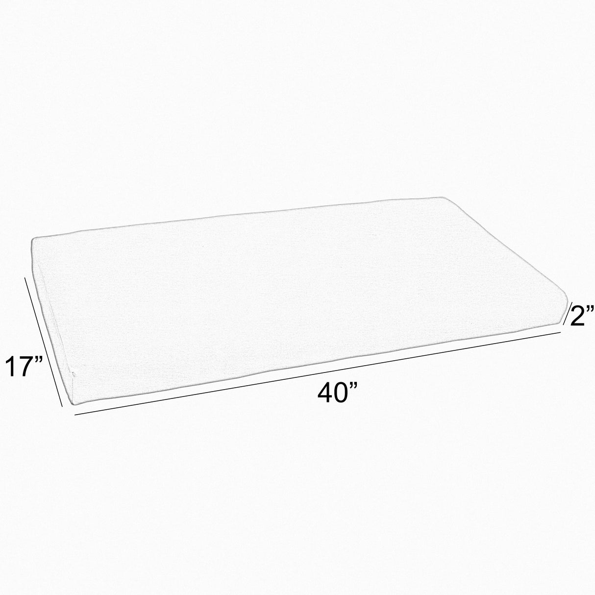 Sorra Home Gardenia Seaglass Floral Indoor/Outdoor Bench Cushion