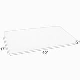 Sorra Home Gardenia Seaglass Floral Indoor/Outdoor Bench Cushion