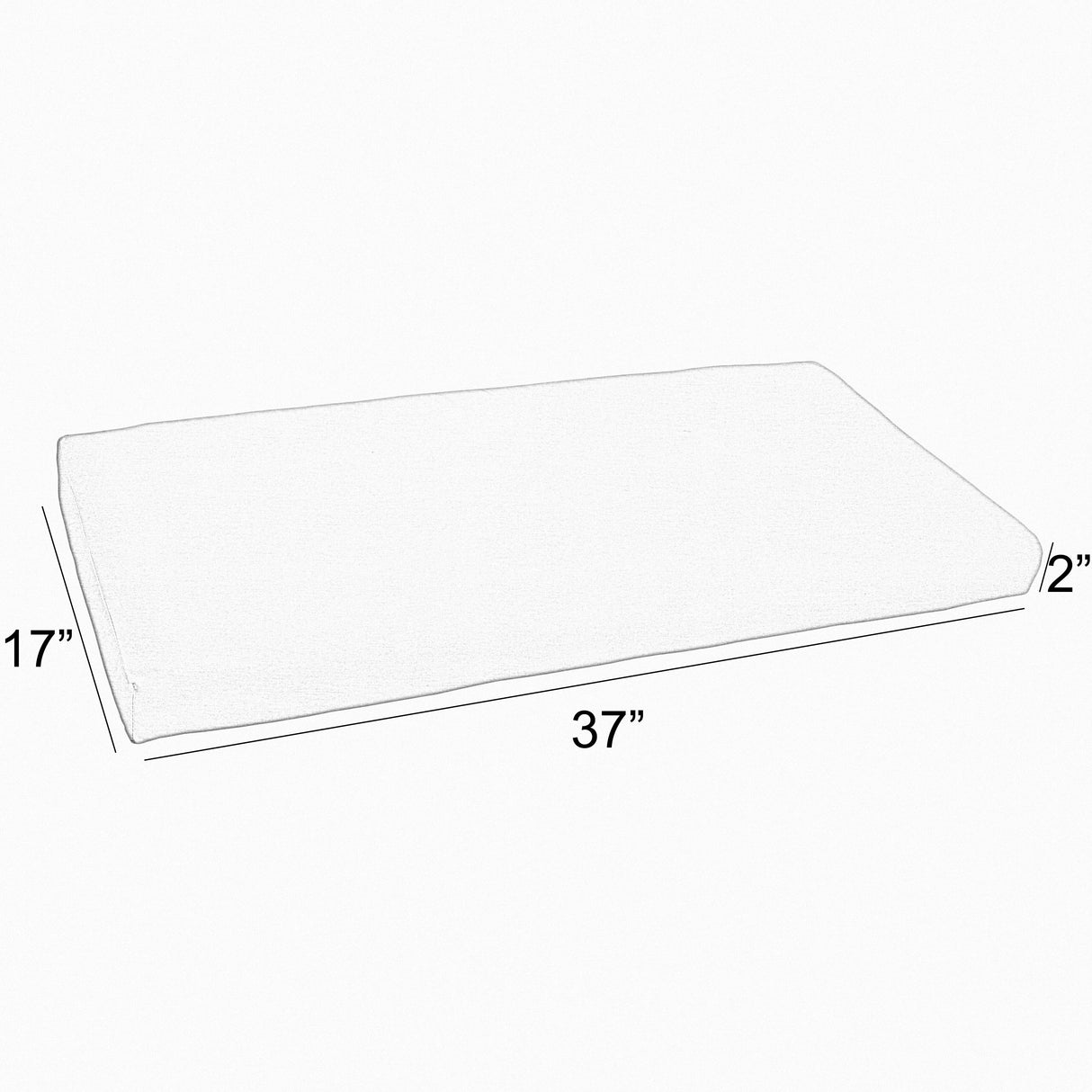 Sorra Home Gardenia Seaglass Floral Indoor/Outdoor Bench Cushion