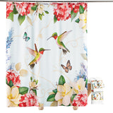 Hummingbirds and Blossoms Bathroom Shower Curtain