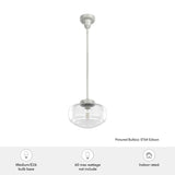 Hunter 10" Saddle Creek 1 Light Pendant or Semi-Flush Mount Ceiling Light - Kitchen Island, Dining Room, Entry
