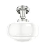 Hunter 10" Saddle Creek 1 Light Pendant or Semi-Flush Mount Ceiling Light - Kitchen Island, Dining Room, Entry