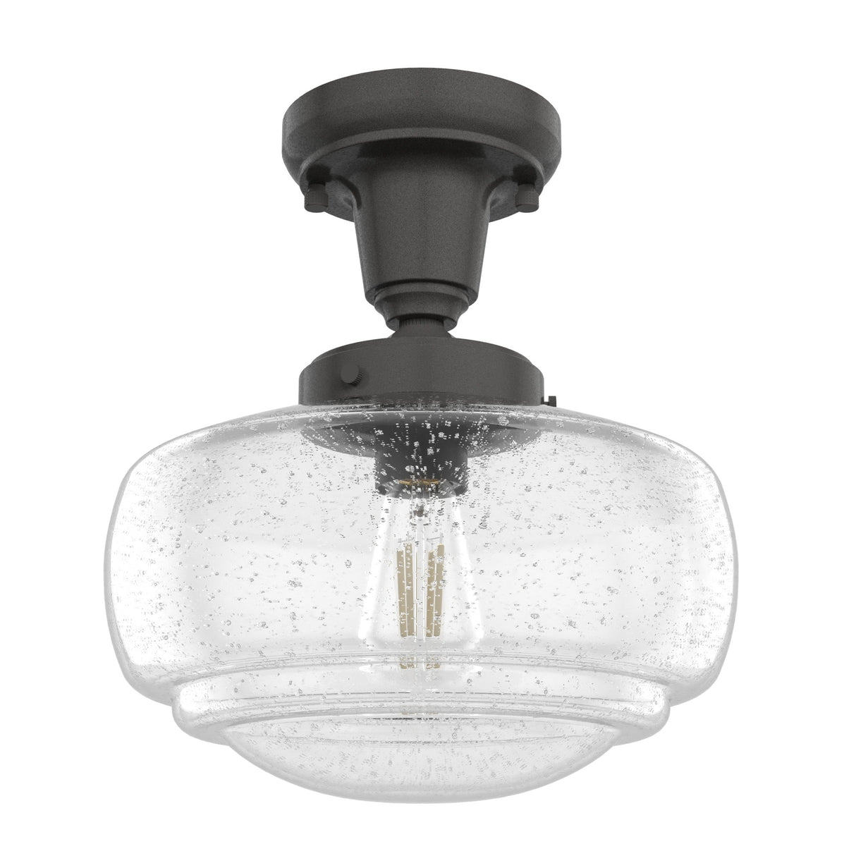 Hunter 10" Saddle Creek 1 Light Pendant or Semi-Flush Mount Ceiling Light - Kitchen Island, Dining Room, Entry